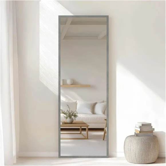 Nielsen Star Brushed Rectangle Full Length Wall Mirror