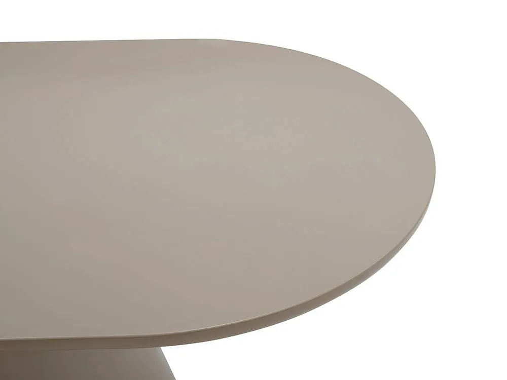 Vente-unique 6 - Seaterer MDF Dining Table - Taupe - VALIANA 6