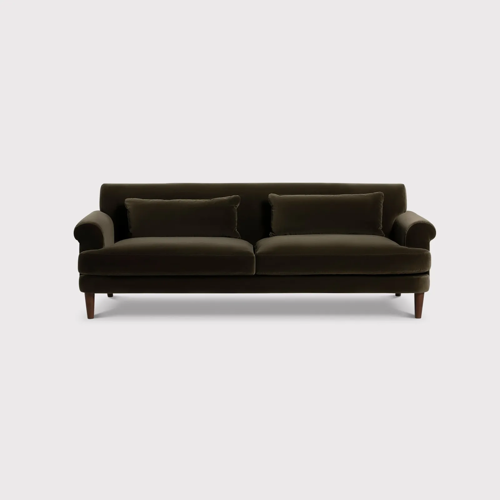 Cassian 2 Seater Sofa, Green Velvet | Barker & Stonehouse