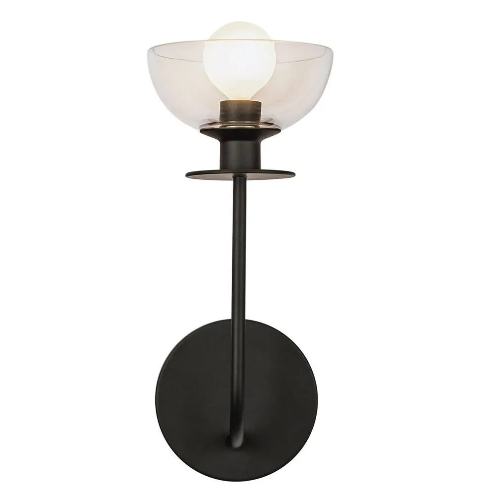 Netlighting Alora Mood Sylvia Wall Lamp Contemporary Matt Black 1x E14