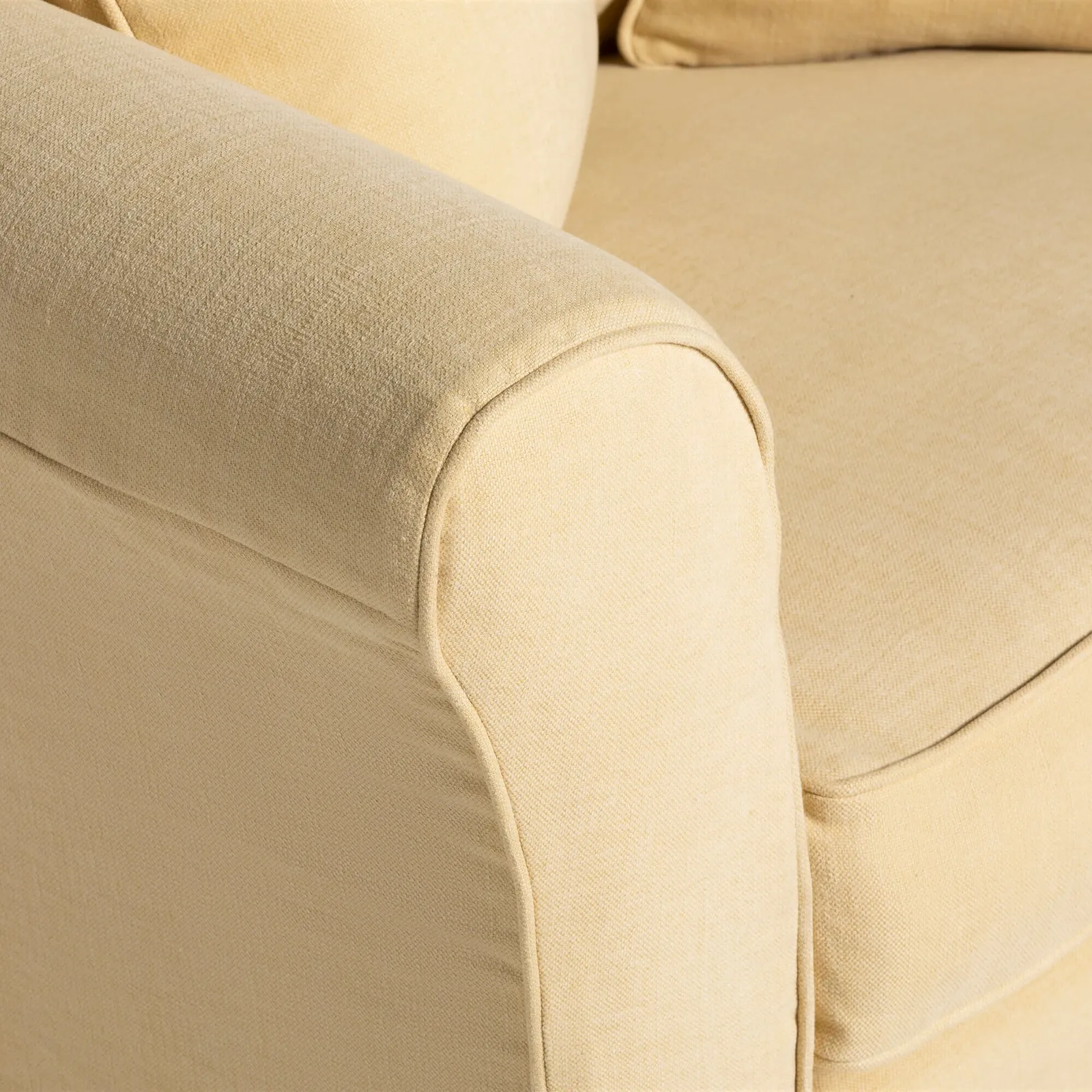 Berkeley Extra Large Sofa, Yellow Fabric | Barker & Stonehouse 6