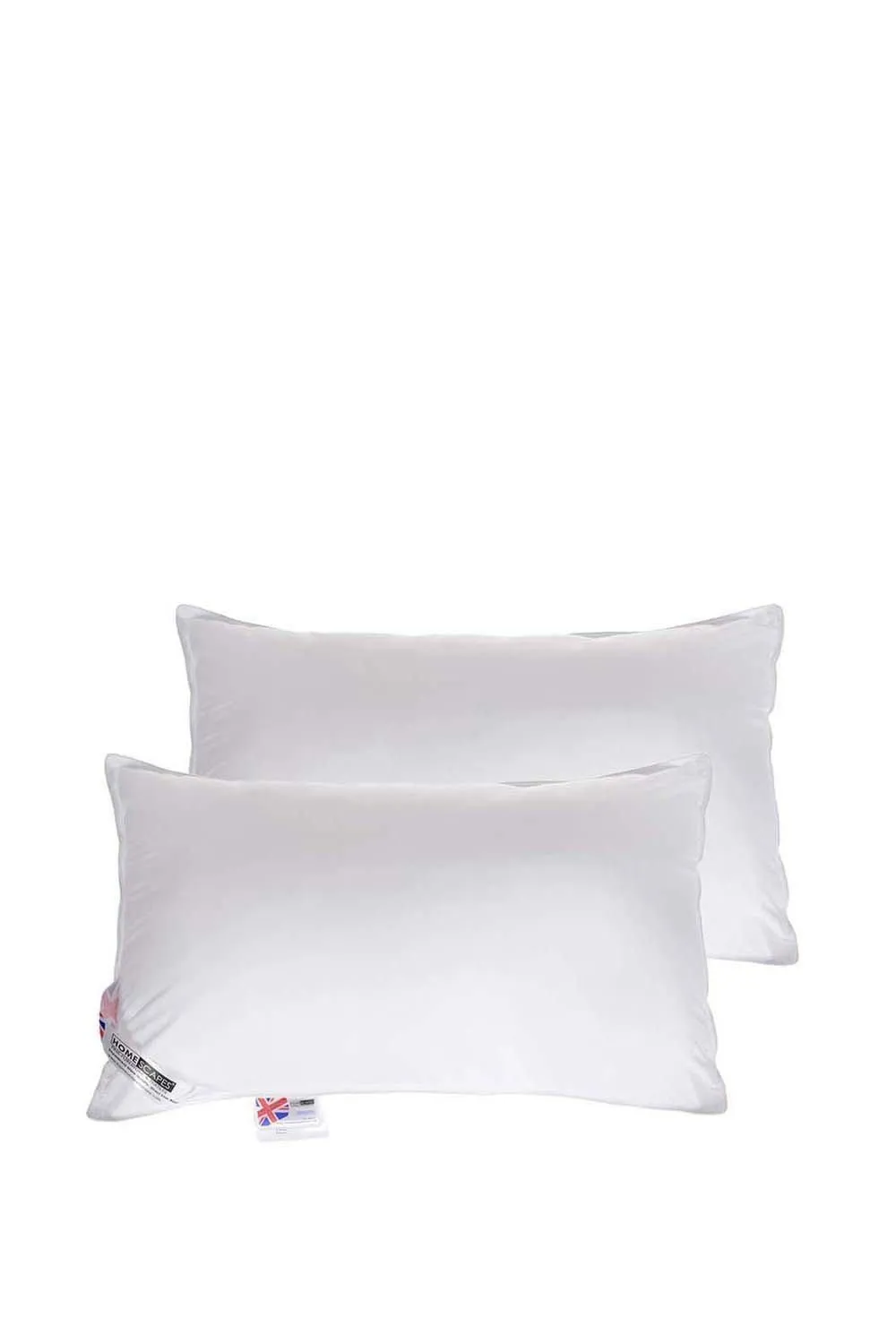 Homescapes Microfibre Extra Fill Pillow Pair in White