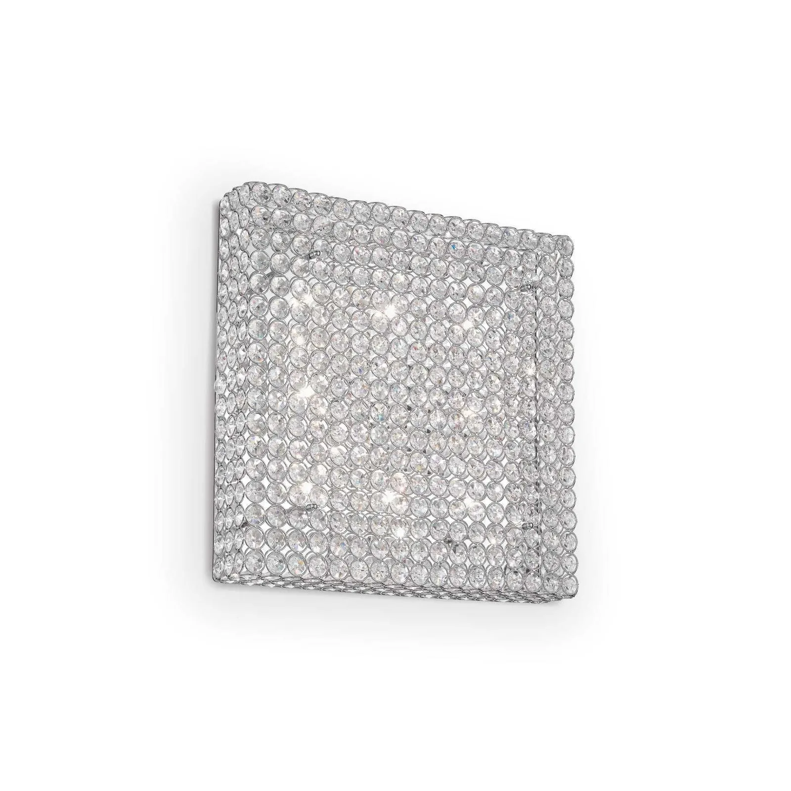 Netlighting Admiral 8 Light Indoor Square Large Flush Light Chrome G9 in Grey