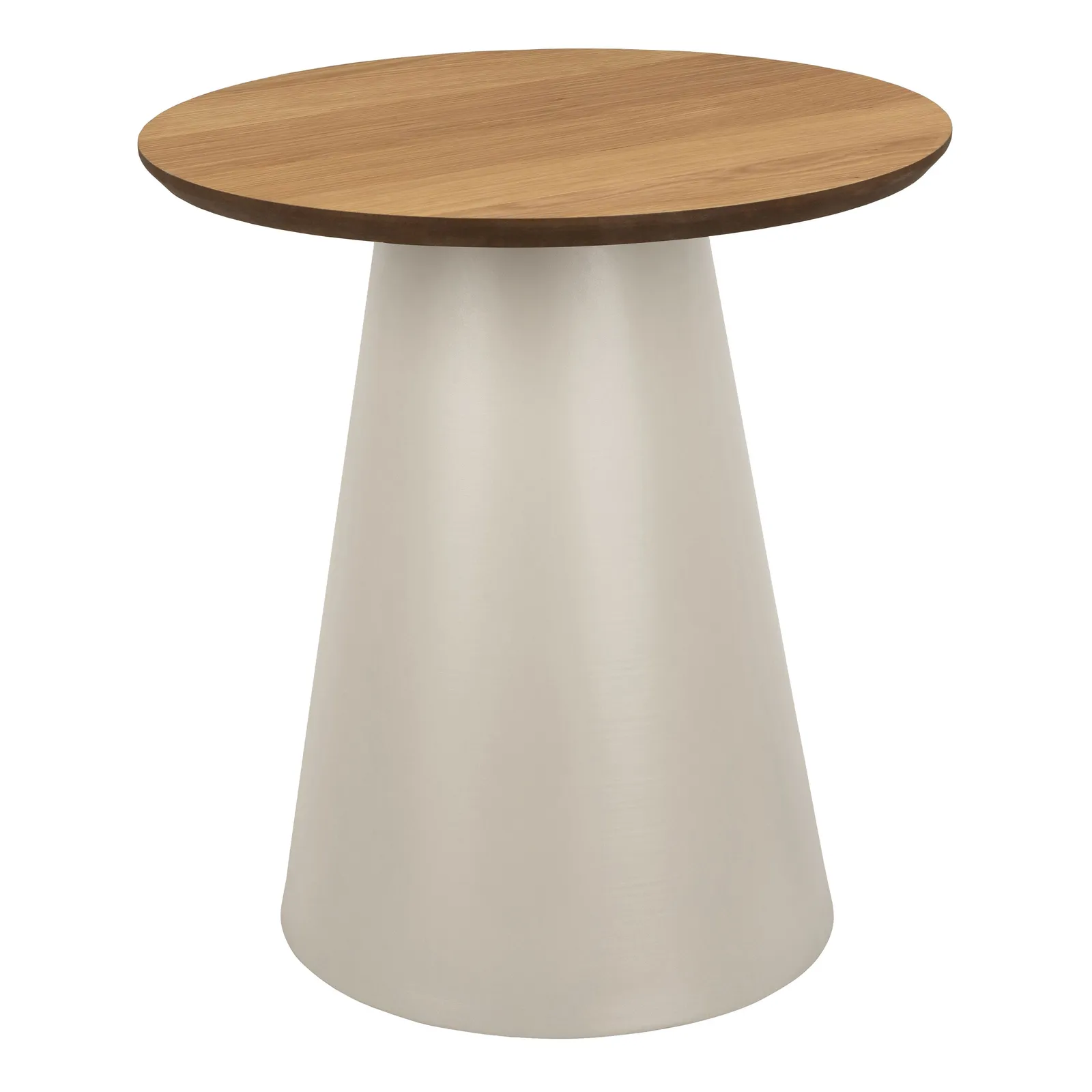 Furniture To Go Soli Round Coffee Table in Oak/Grey 45x48cm in Brown