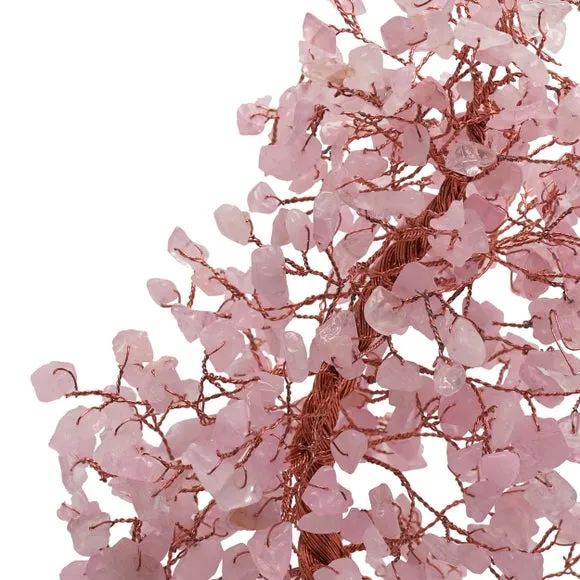 Serenity Love Rose Quartz Gemstone Tree 2