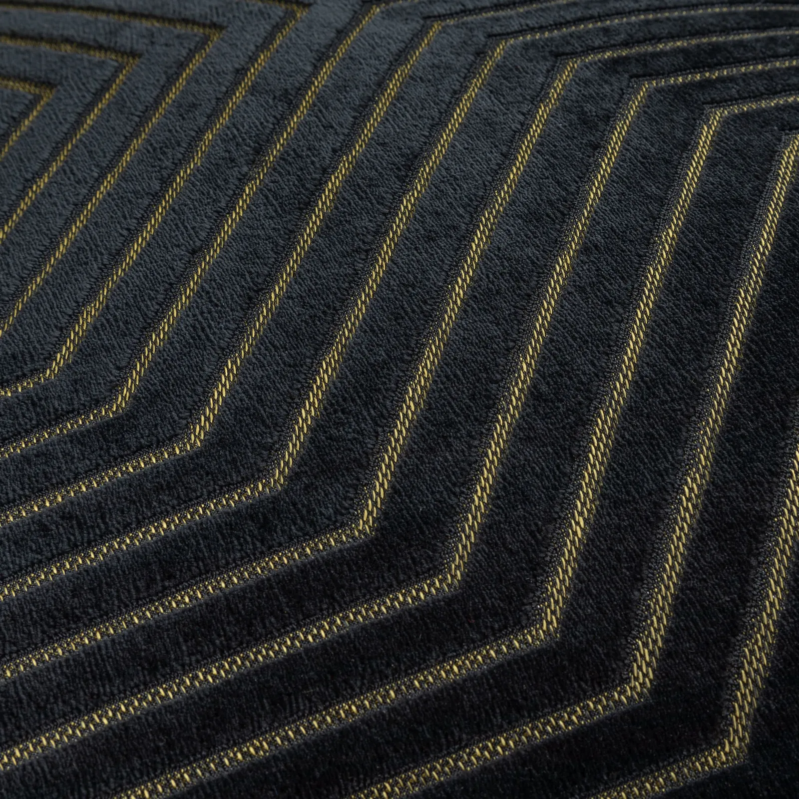 Paoletti Evoke Cut Velvet Cushion in Black 5