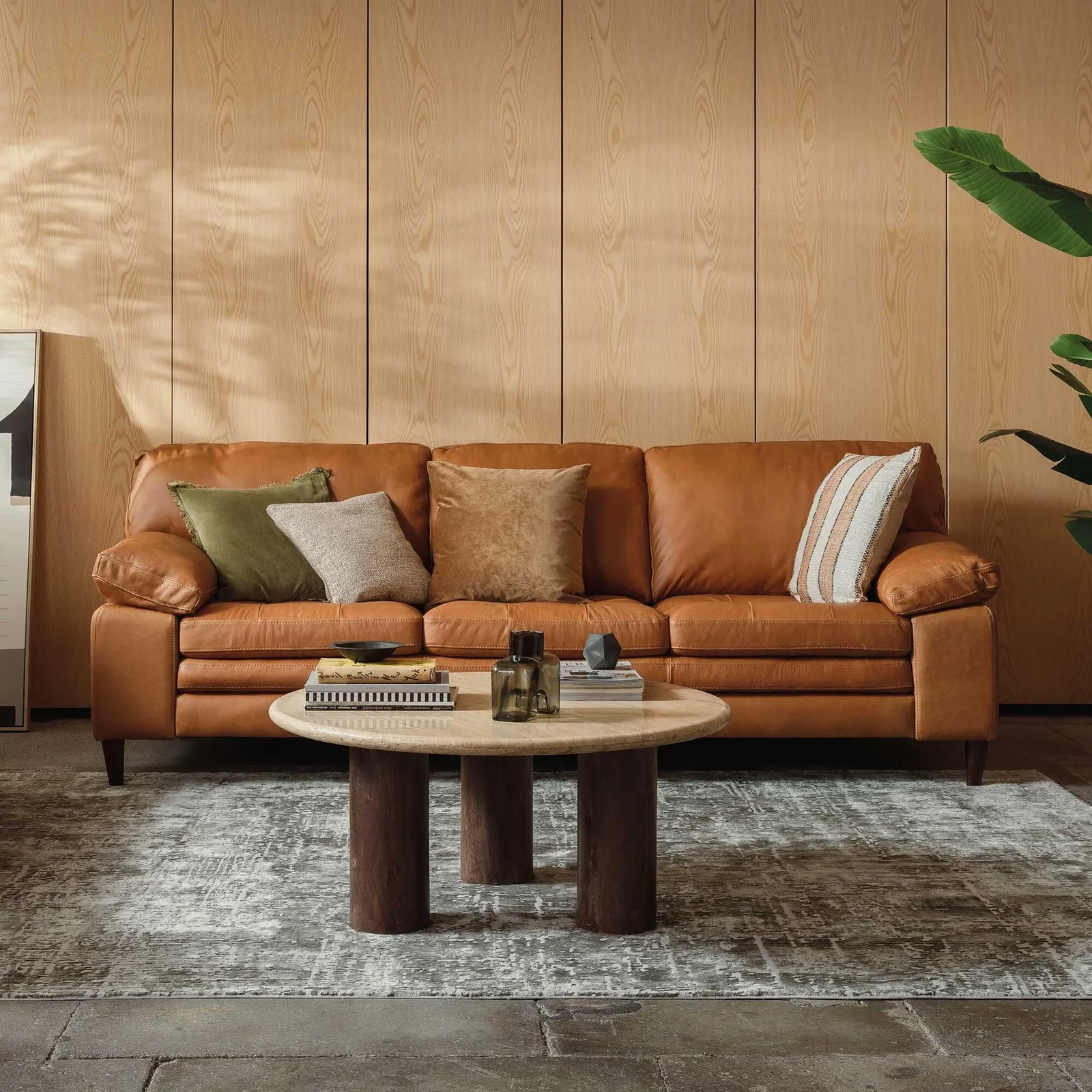 Olson Sofa, Brown Leather | Barker & Stonehouse 2