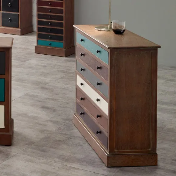 Pacific Loft 6 Drawer Chest, Pine 1