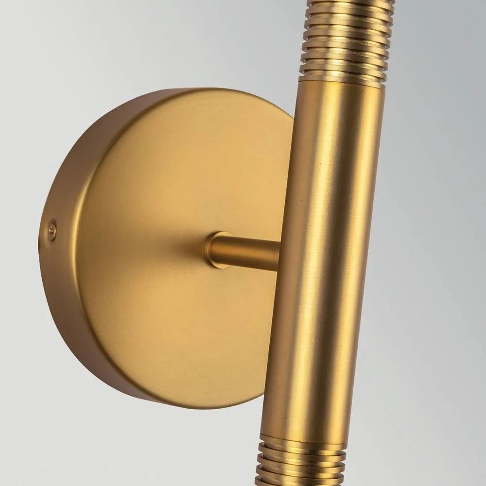Netlighting Arden Up Down Integrated LED Wall Light Brushed Gold 3000K 5