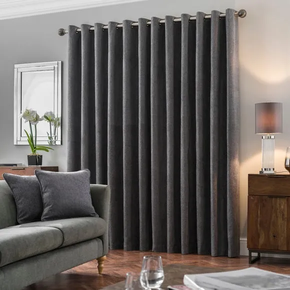 Oxford Chenille Eyelet Curtains 4