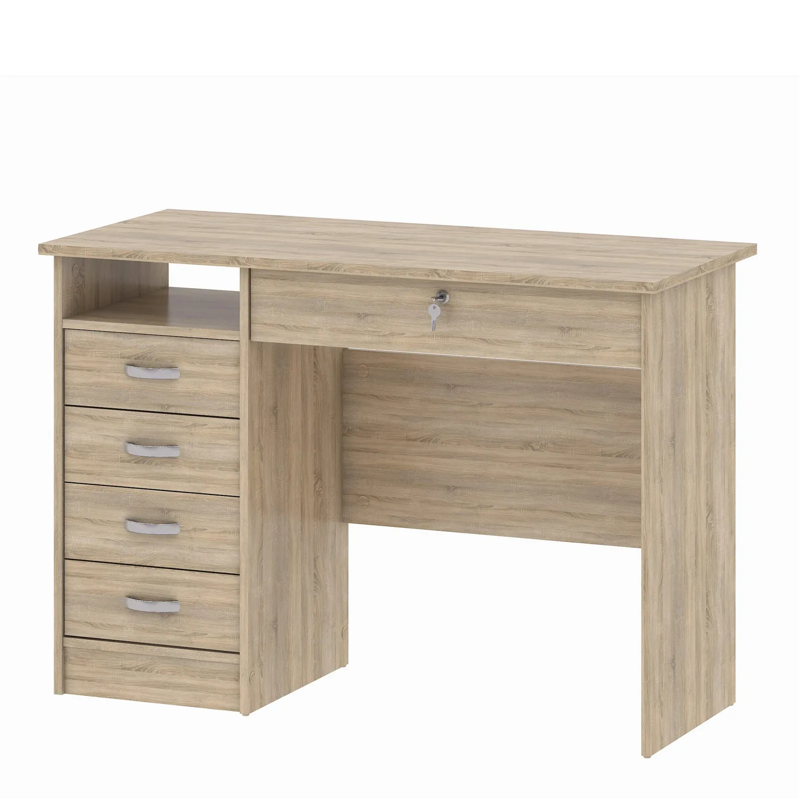 Furniture To Go Function Plus Desk 5 Drawers in Light Oak 4