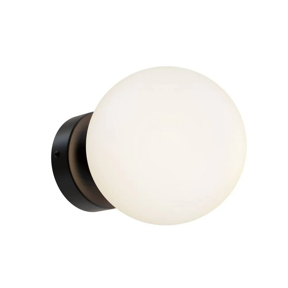 Netlighting Maytoni Basic Form 15cm Modern Wall Lamp Matt Black E14 2