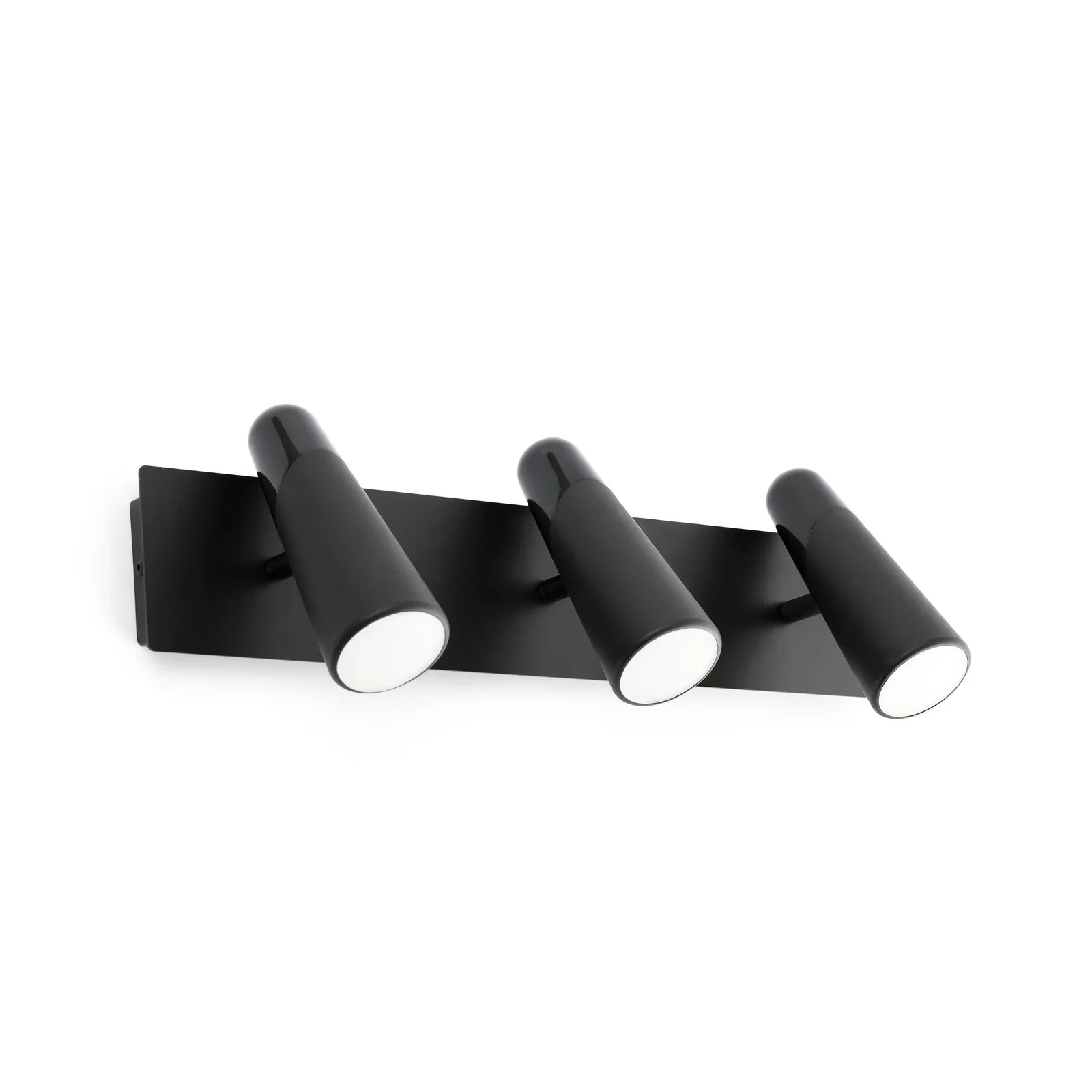 Netlighting Lao LED 3 Light Indoor Adjustable Wall Spotlight Black