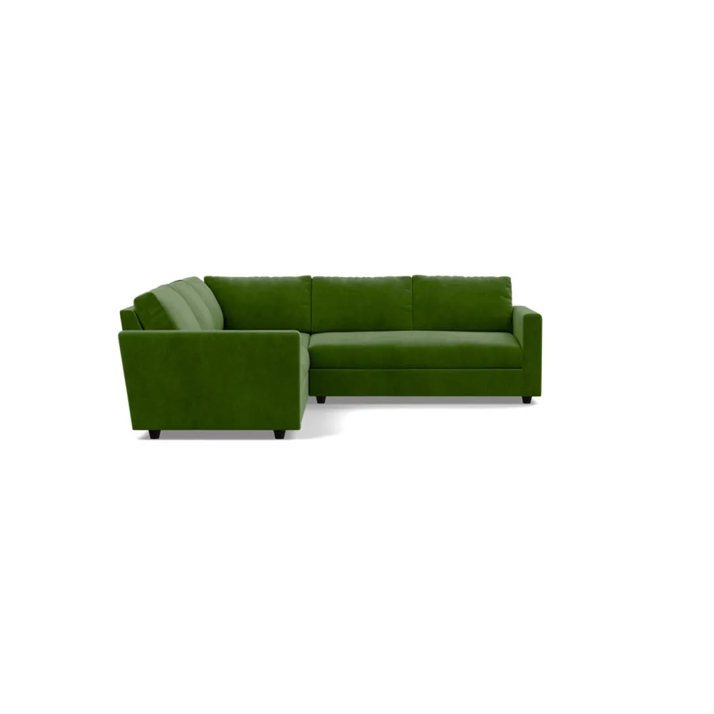 Heal's Nimbus II Large Corner Sofa Smart Luxe Velvet Grass 1