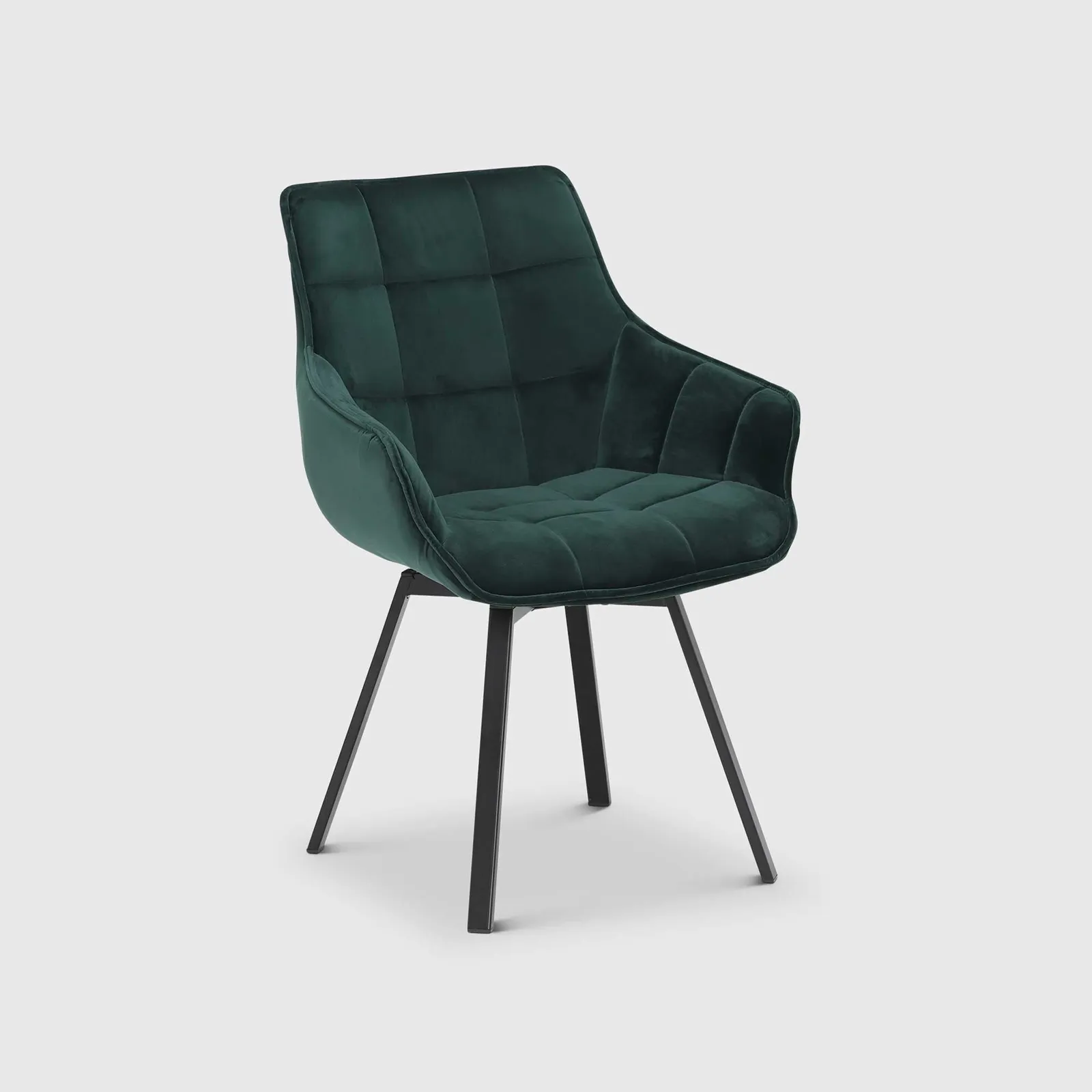 Jasper Leisure Swivel Dining Chair, Green Velvet | Barker & Stonehouse 2