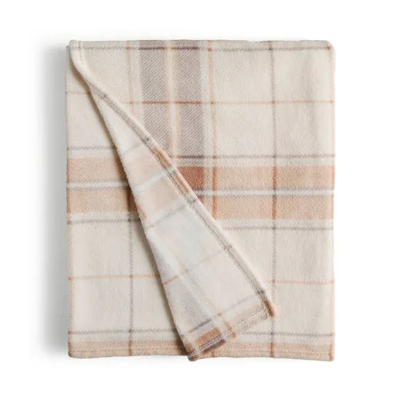 Printed Check Fleece Throw Blanket 4