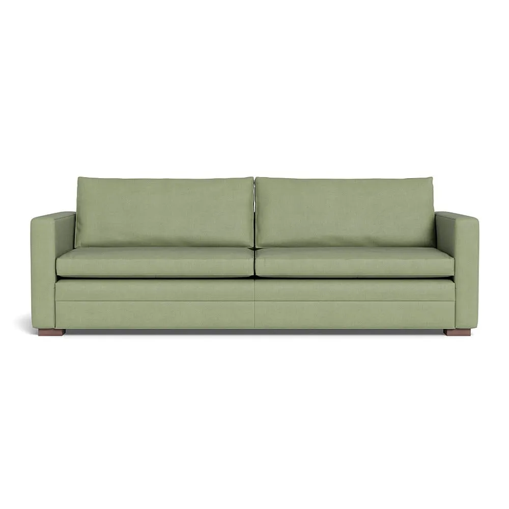 Heal's Palermo 5 Seater Sofa Siena Cotton Pistachio Walnut Feet 1