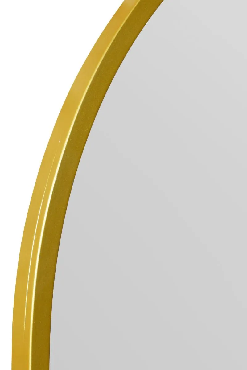 MirrorOutlet Gold Metal Framed Arched Garden Wall Mirror 49" X 35" (125CM X 90CM) 5