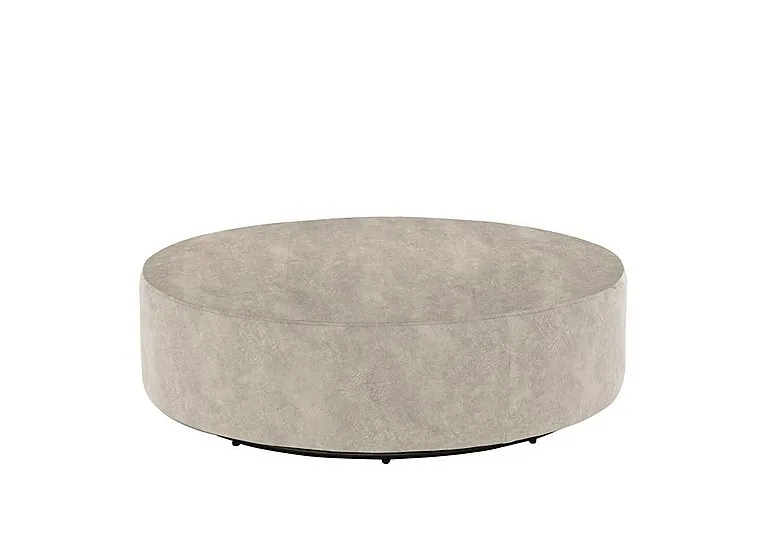Mariah Fabric Twister Footstool - Dapple Cream