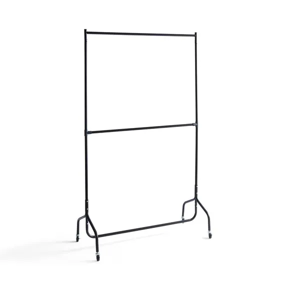 2 Tier Clothes Rail on Wheels 3