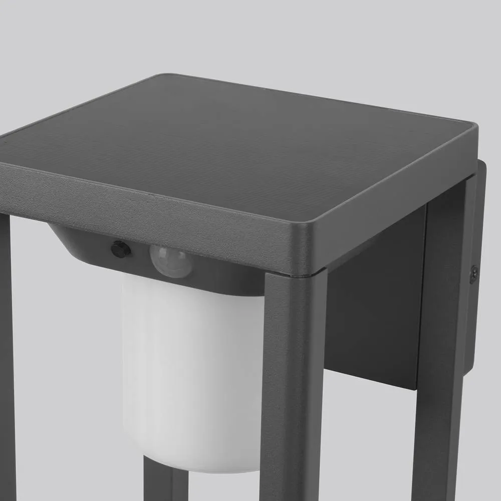 Netlighting Bow LED Outdoor Wall Lantern Urban grey Opal WarmWhite 3000K IP44 in Black 4