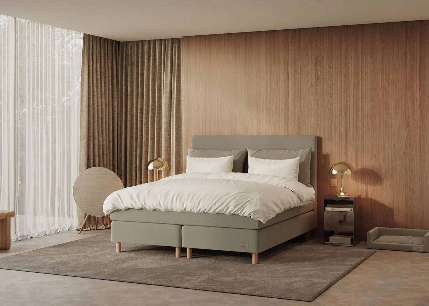 Carpe Diem Beds Korno Bed Set Superking Firm Lux Topper Alu Solö Headboard High Derwen Notting Hill 3