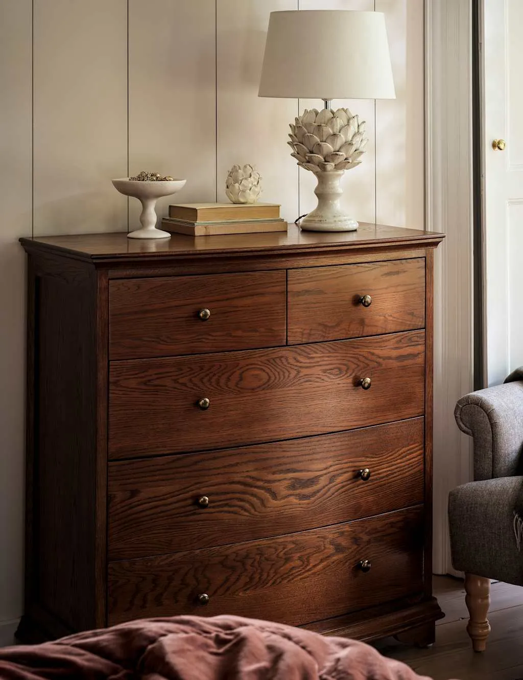 Cotswold Company Winchcombe 5 Drawer Chest Dark Brown