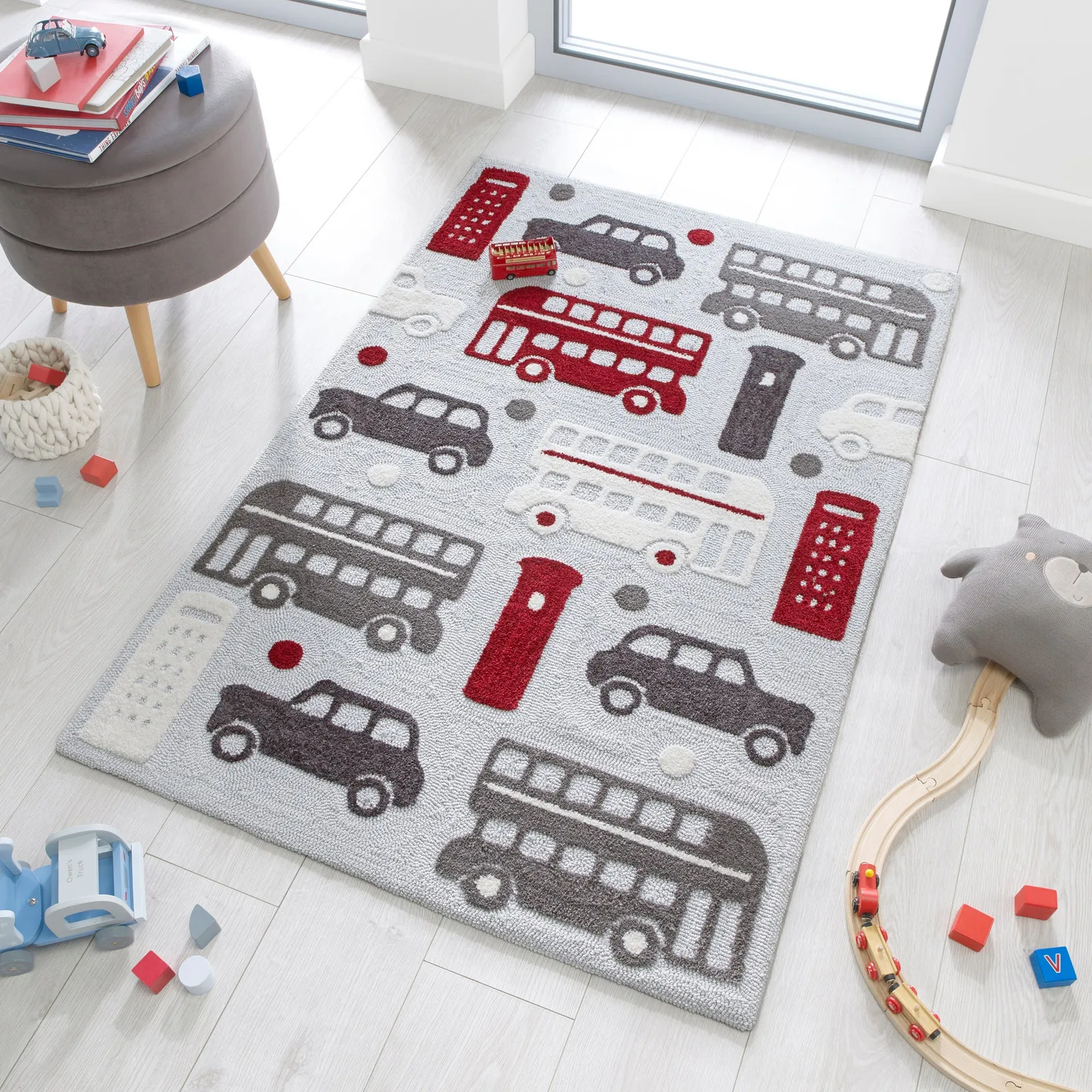 City Buzz Rug Light Grey