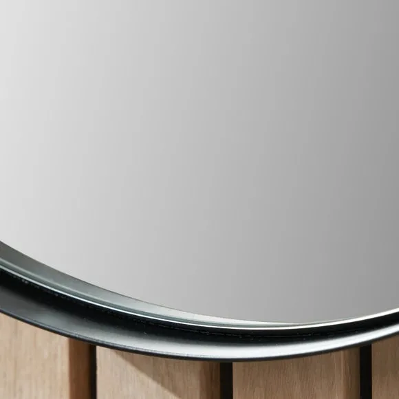Slim Frame Round Wall Mirror 2