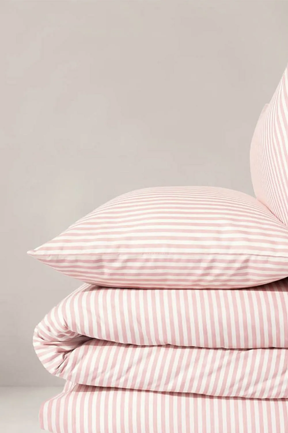 Martex Studio Edition Pinstripe Duvet Cover Set in Pink 6