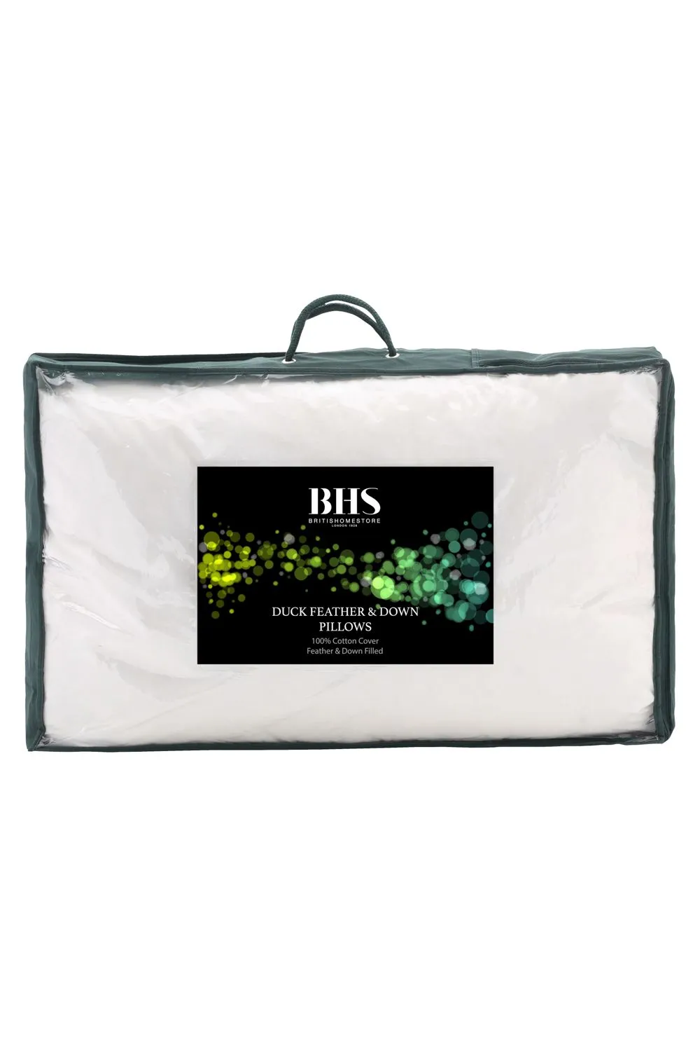 BHS All Natural Duck Feather & Down Pillow Pair in White 2