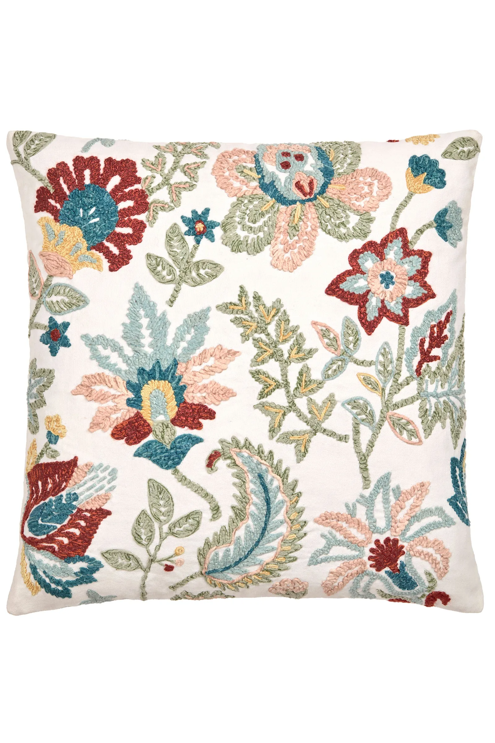 Appletree 'Amara' Embroidered Floral Filled Cushion 2