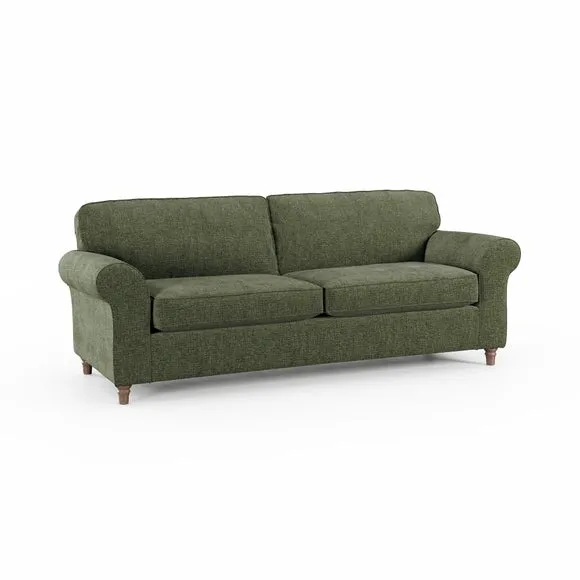 Flori Chenille Soft Texture 4 Seater Sofa 6