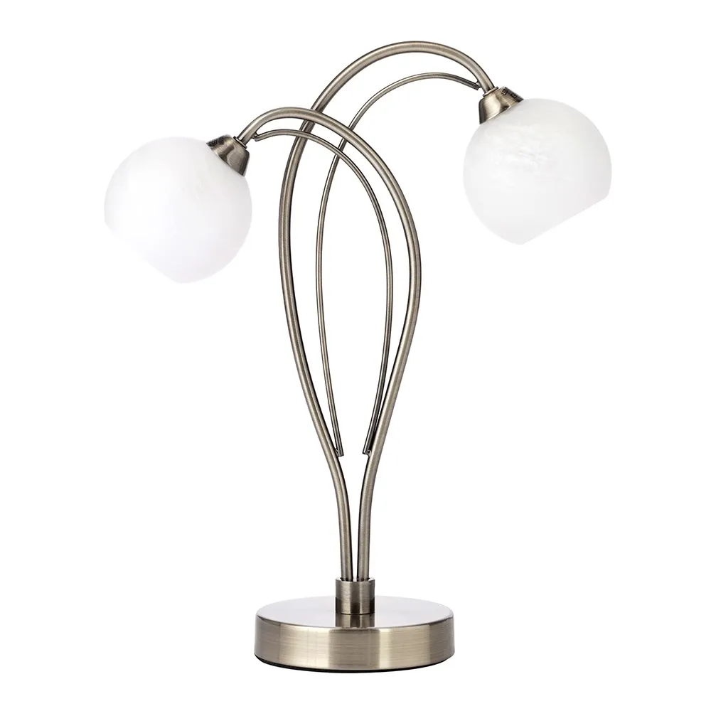 Soni Table Lamp, Antique Brass 1