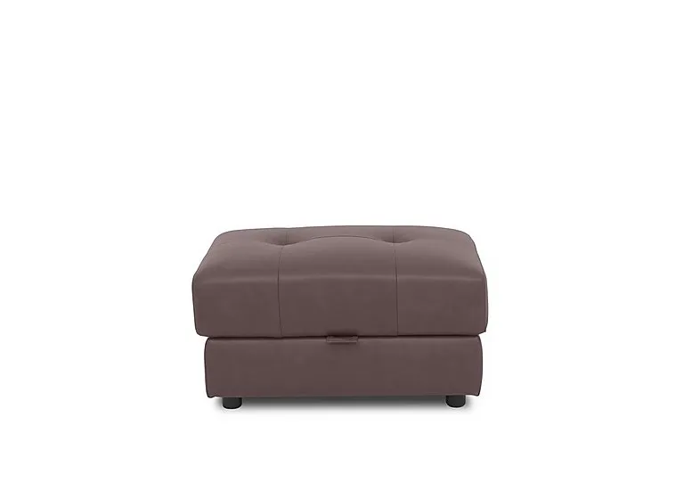 Goliath Leather Storage Footstool