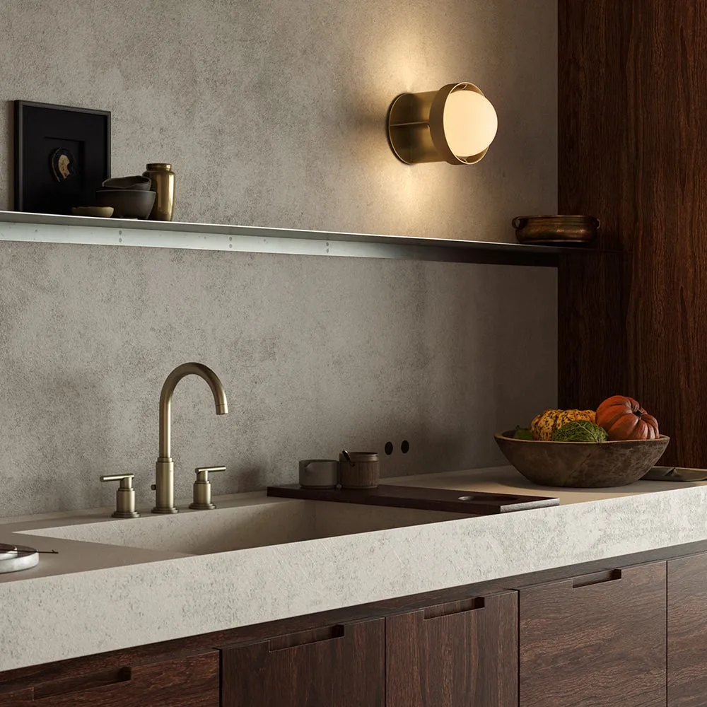 Tala Loop Wall Light Dark Grey Small with Sphere III Bulb 5