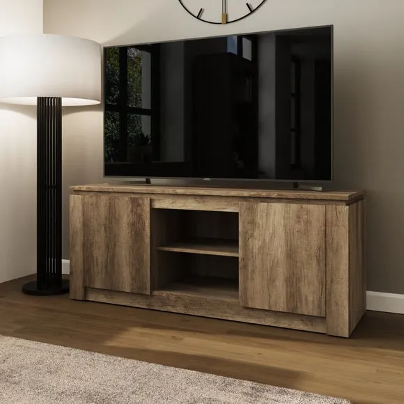 Canyon TV Unit, Oak for TVs up to 65" 2