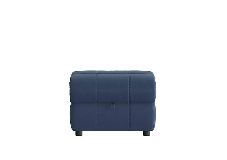 Link Fabric Footstool - Blue