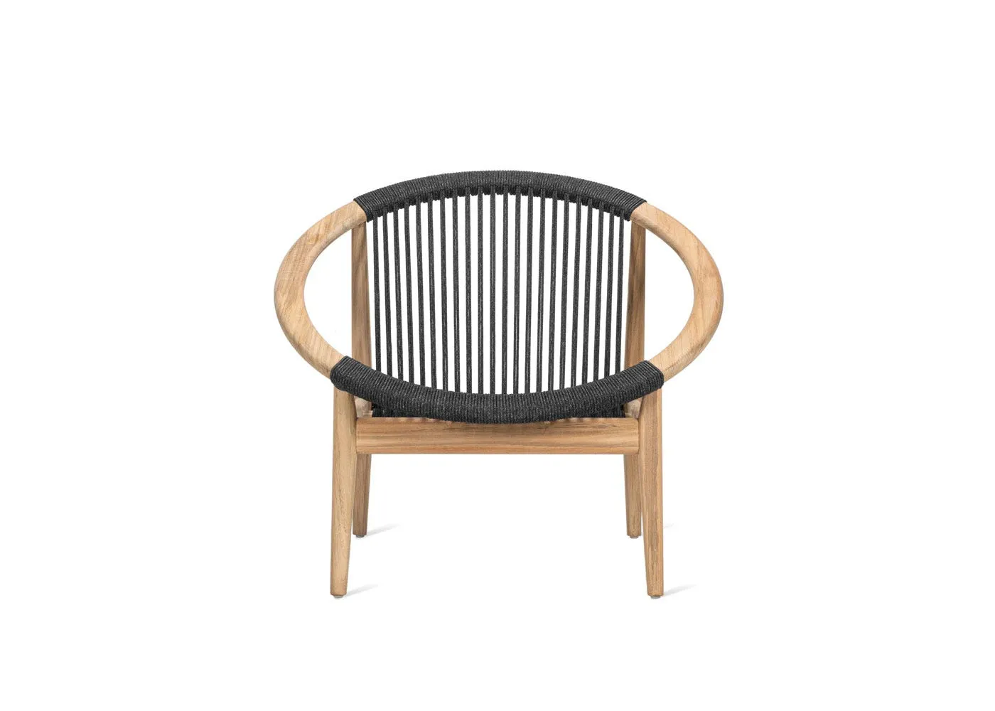 Vincent Sheppard Frida Lounge Chair Untreated Teak Anthracite Seat