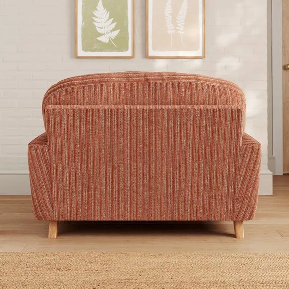 Martha Chunky Chenille Stripe Snuggle Sofa 2
