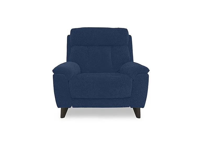 Dreamer Fabric Power Recliner Chair with Power Headrest - Blue