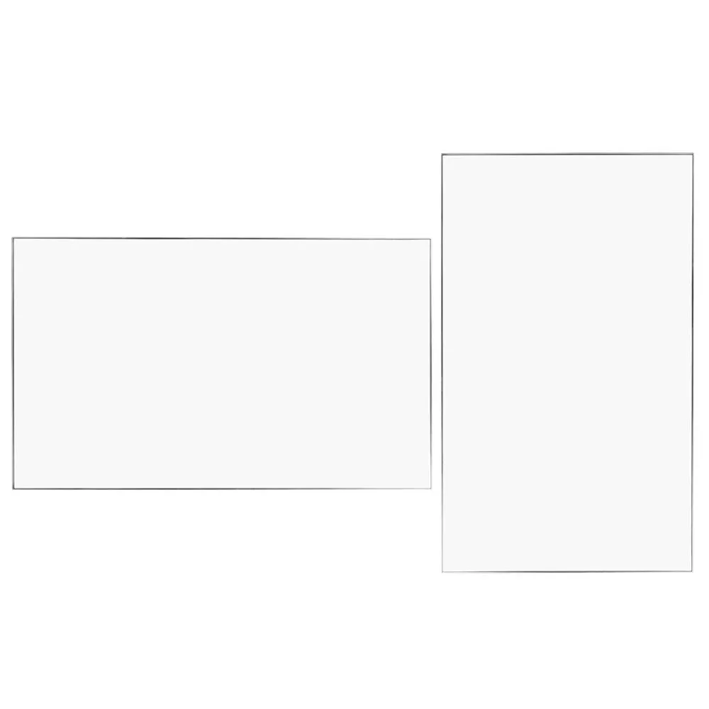 Heal's Fine Edge Mirror Rectangle 150x90cm Silver 1