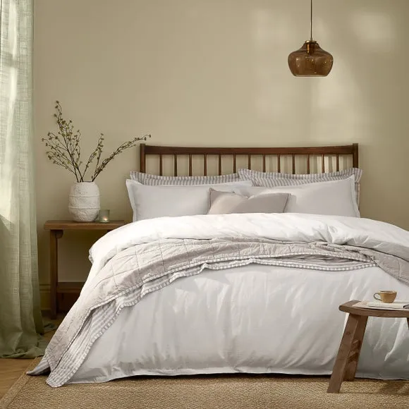 Yard Hebden Washed Cotton Duvet Cover & Pillowcase Set 1