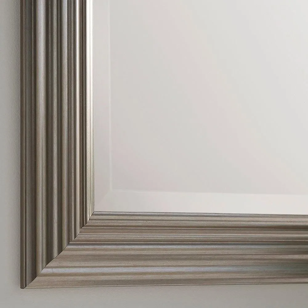 Yearn Mirrors Silvery Champagne dressing Mirror 128.5x44.5cm in Silver 2