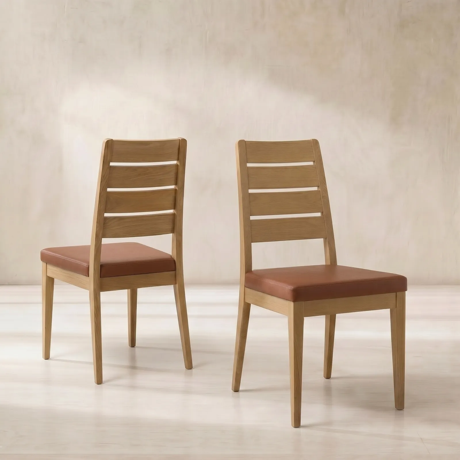 Ercol Romana Dining Chair, Neutral Oak | Barker & Stonehouse