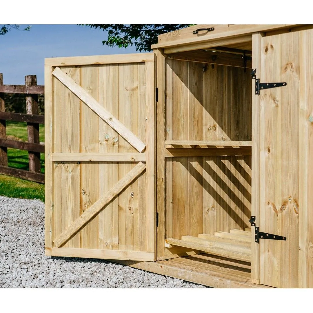 Buttercup Farm Chatburn 6 Box Store - Timber - Fits 6 x Boxes in Brown 5