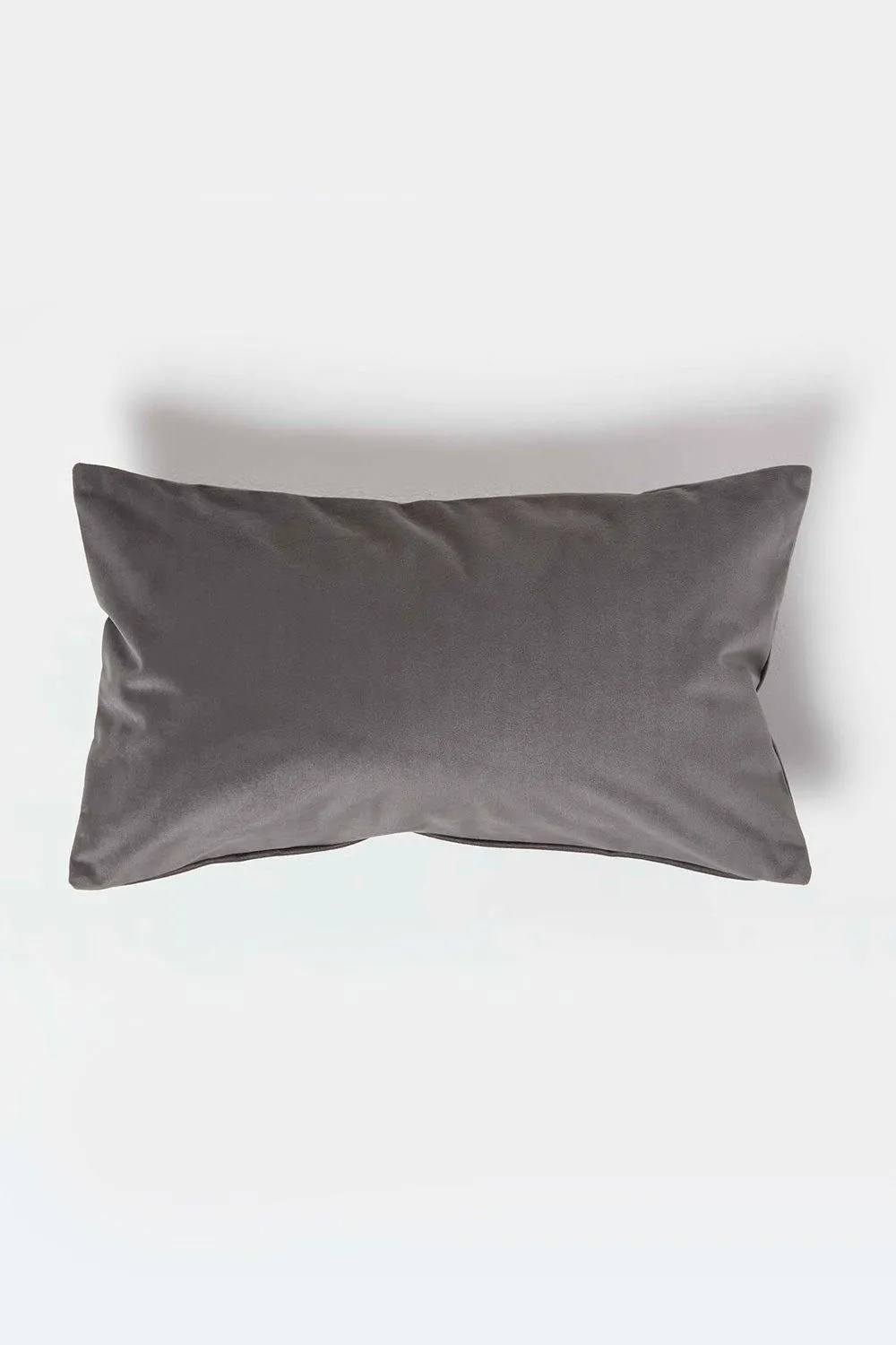 Homescapes Luxury Soft Velvet Cushion in Grey 3