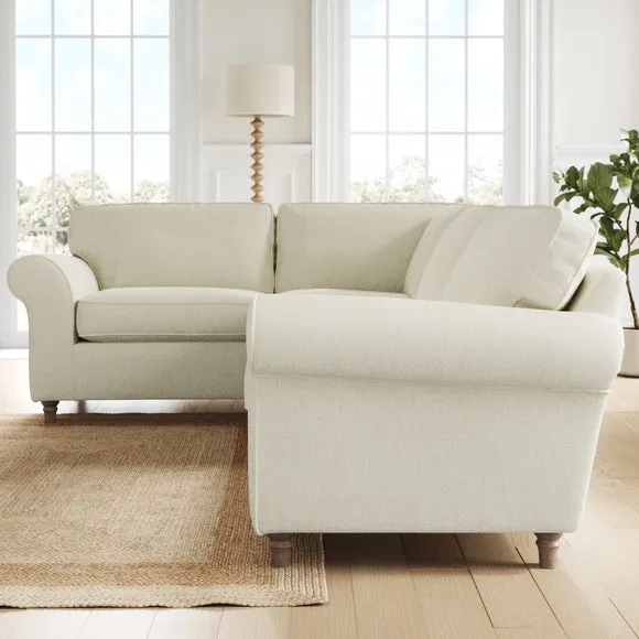 Flori Chunky Chenille Corner Sofa 2