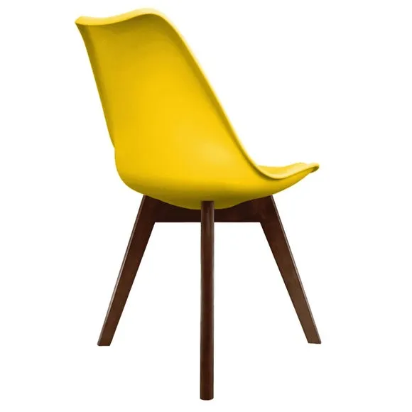 Fusion Living Soho Plastic Dining Chair with Squared Legs 5