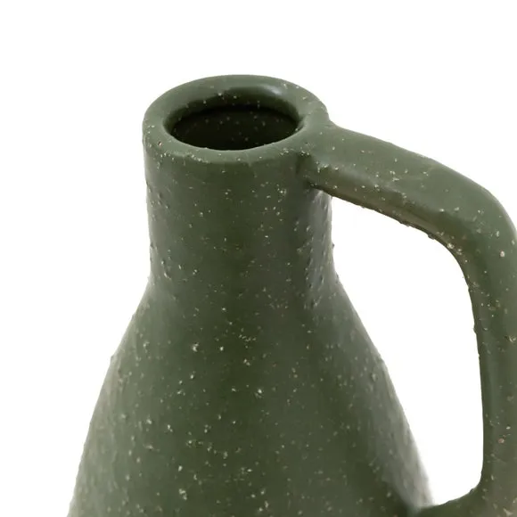 Crossland Grove Pantin Ceramic Vase Olive H250Mm, Green 4